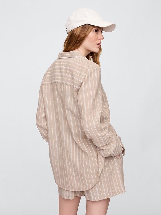 Image number 2 showing, Linen-Blend Easy Shirt