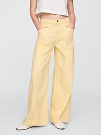 Mid Rise Drapey Soft Baggy Jeans