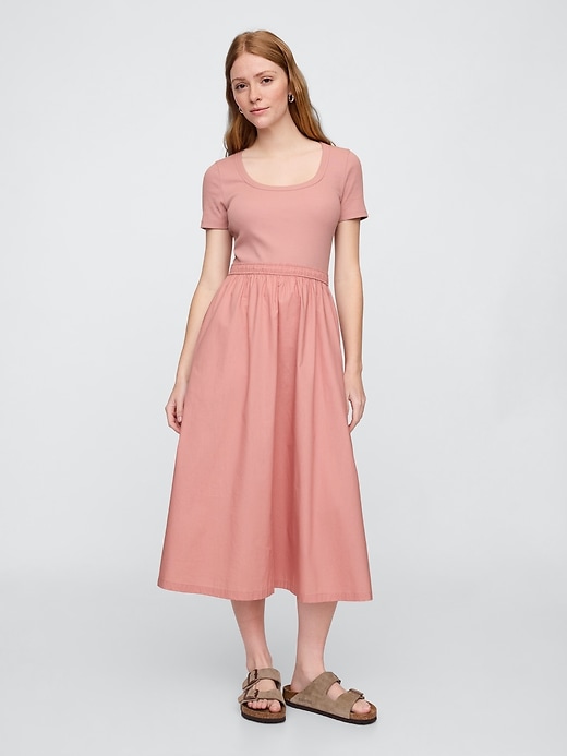 Image number 1 showing, Scoopneck Midi Dress