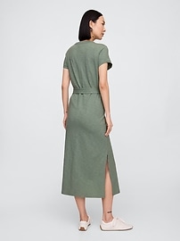 Belted T-Shirt Midi Dress