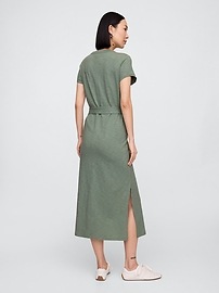 Belted T-Shirt Midi Dress