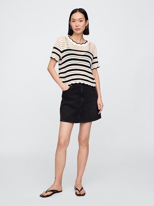 Image number 3 showing, Crochet Stripe Top