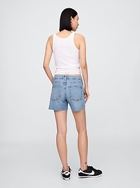 5" Mid Rise Denim Shorts