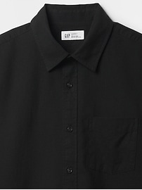 Linen-Blend Shirt in Standard Fit