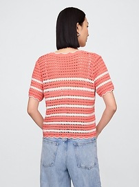 Crochet Stripe Top