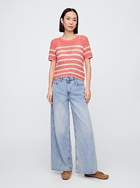 Crochet Stripe Top