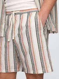 7" Linen-Blend Easy Shorts