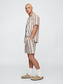 7" Linen-Blend Easy Shorts