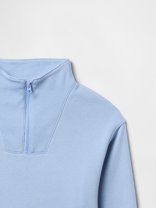 Image number 3 showing, Kids Relaxed Quarter-Zip Track Sweatshirt