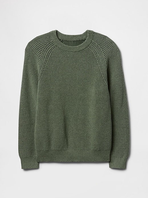 Image number 1 showing, Kids Shaker-Stitch Sweater
