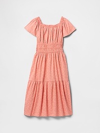 Kids Smocked Midi Dress