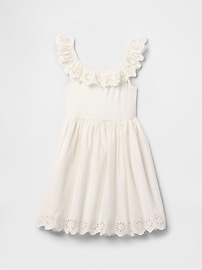 Kids Eyelet Ruffle Dress