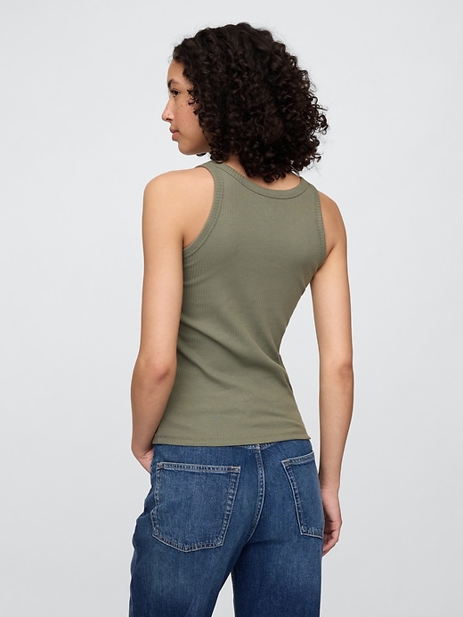 Image number 2 showing, Ribbed Scoopneck Tank Top