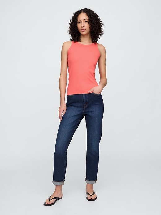 Image number 3 showing, Ribbed Scoopneck Tank Top