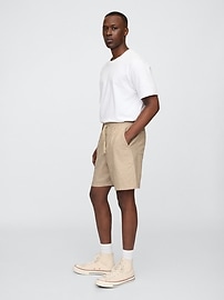 8" Easy Linen-Blend Shorts