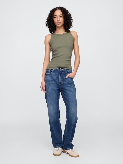 Image number 3 showing, Ribbed Scoopneck Tank Top