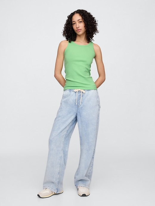 Image number 3 showing, Ribbed Scoopneck Tank Top