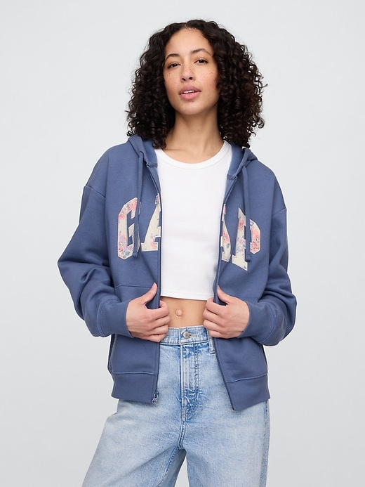 Image number 1 showing, Relaxed Gap Logo Zip Hoodie