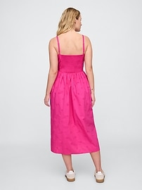 Eyelet Midi Dress