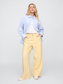 Mid Rise SuperSoft Baggy Utility Jeans