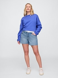 5" Mid Rise Denim Shorts