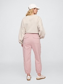 Mid Rise Downtown Khaki Cargo Joggers