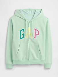 Relaxed Gap Logo Zip Hoodie