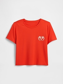 GapFit Brushed Jersey Cropped T-Shirt