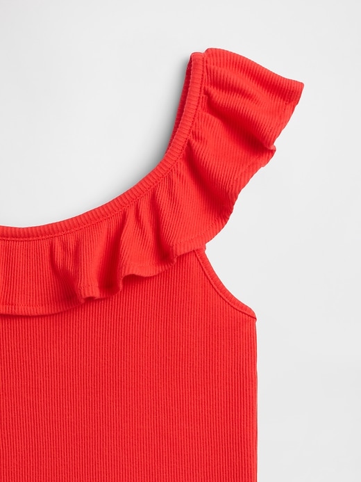 Image number 3 showing, Kids Ribbed Ruffle Tank Top