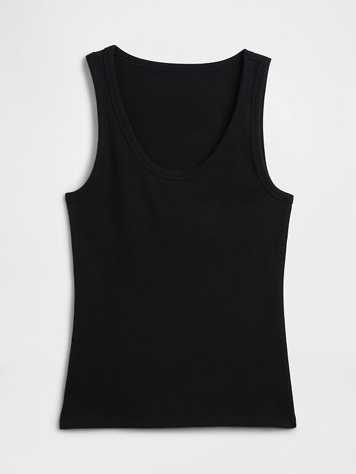 Image number 5 showing, Ribbed Scoopneck Tank Top