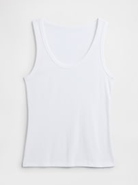 Ribbed Scoopneck Tank Top
