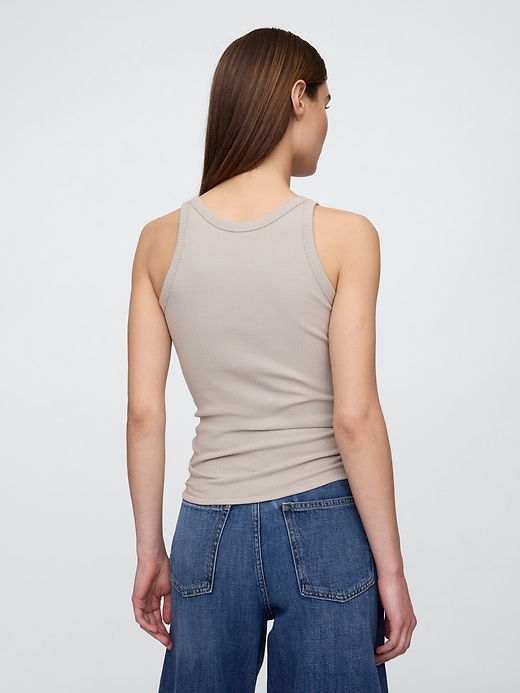 Image number 2 showing, Ribbed Scoopneck Tank Top