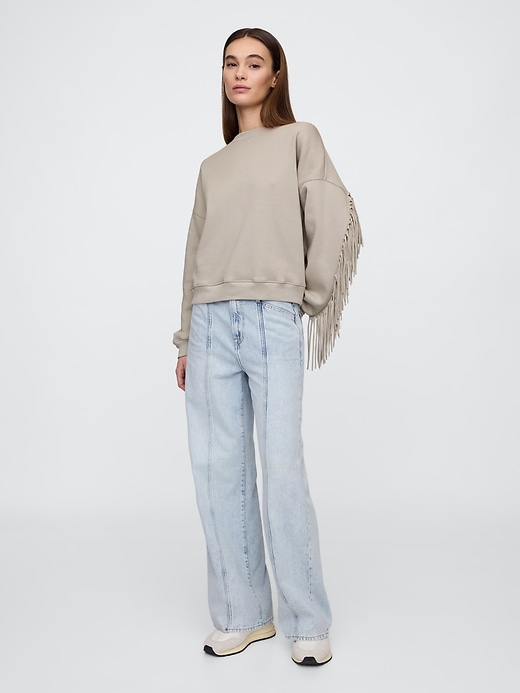 Image number 3 showing, Oversized Western Crewneck Sweatshirt