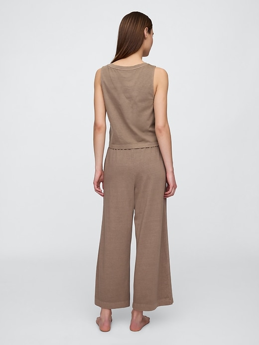 Image number 2 showing, Wide-Leg Crop PJ Pants