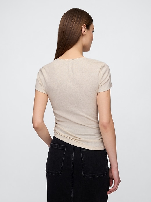 Image number 2 showing, Ribbed Scoopneck Top