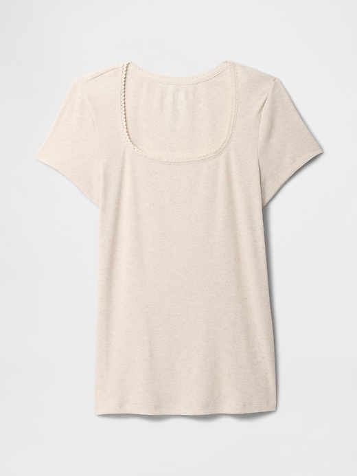 Image number 5 showing, Ribbed Scoopneck Top
