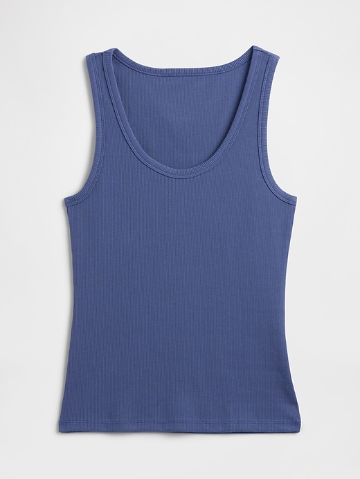 Image number 5 showing, Ribbed Scoopneck Tank Top