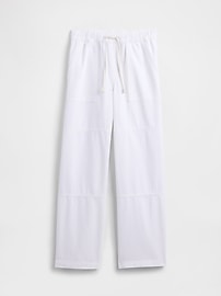 High Rise Pull-On Wide-Leg Jeans