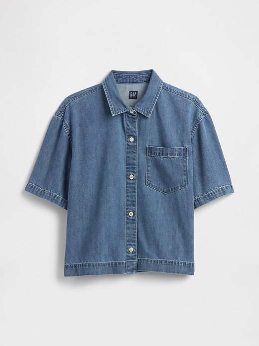 Image number 5 showing, Boxy Denim Shirt