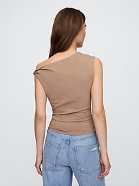 Sleeveless One-Shoulder Top