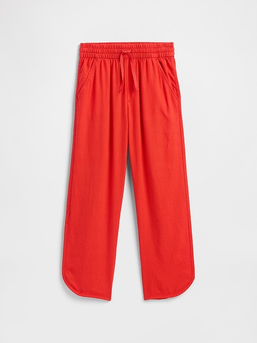 Kids Pull-On Linen-Blend Pants