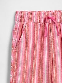 Kids Pull-On Linen-Blend Pants