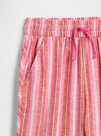 Kids Pull-On Linen-Blend Pants