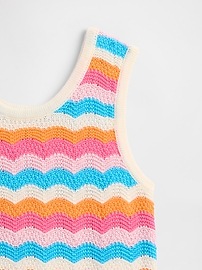Kids Crochet Sweater Tank Top