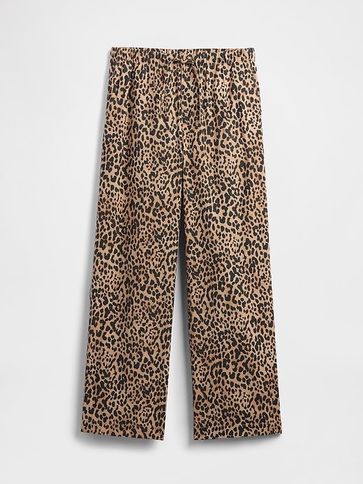 Image number 7 showing, Mid Rise Linen-Blend Pull-On Wide-Leg Pants