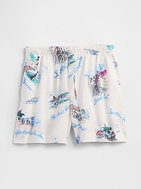 4" Mid Rise Pull-On Linen-Blend Shorts
