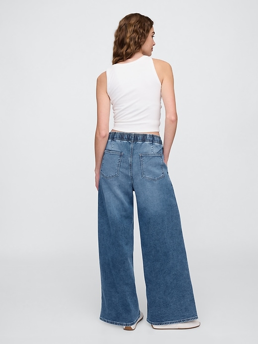 Image number 4 showing, High Rise Pull-On Baggy Sweatpant Jeans