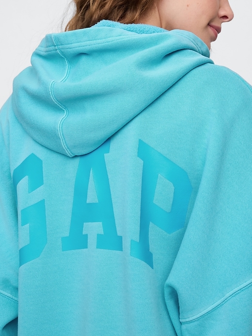 Image number 4 showing, Relaxed Gap Mini-Logo Cropped Hoodie