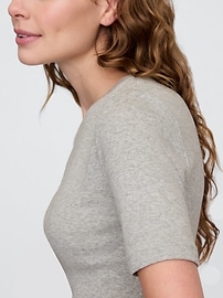Favorite Ribbed Crewneck T-Shirt