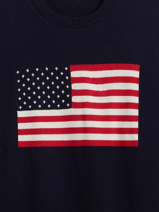 Image number 4 showing, Relaxed Americana Intarsia Sweater